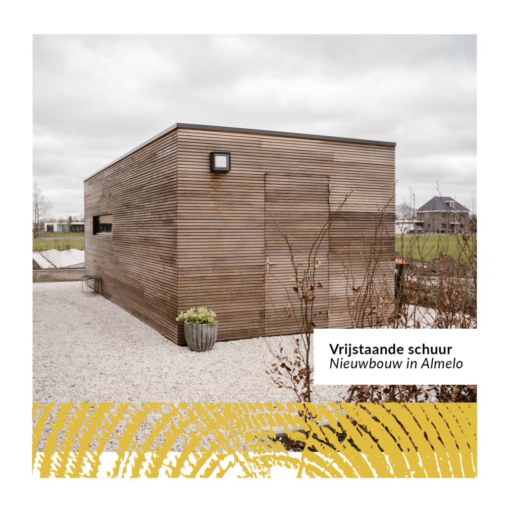 Moderne witte overkapping - Vakbouw Twente